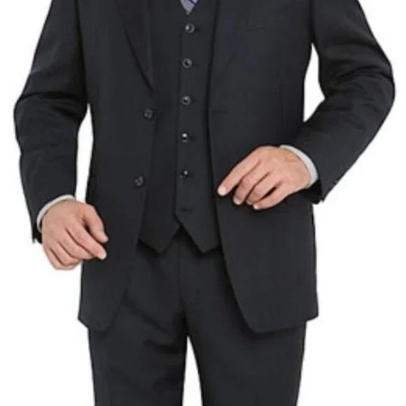 Mix And Match Suits Men's Suit Separates Wool Fabric Navy Blue Suit By Alberto N